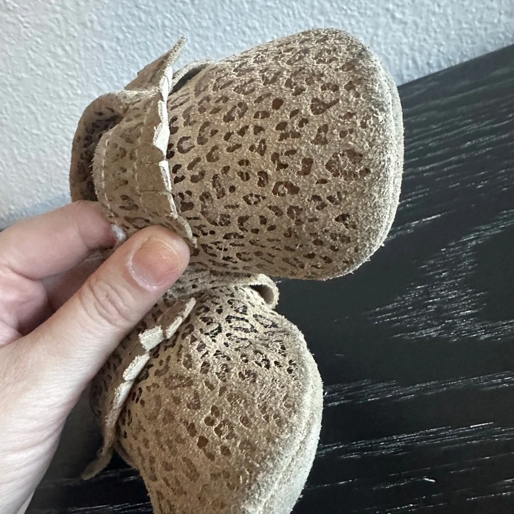 BirdRock Baby Moccasins Leopard Print